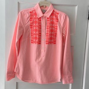 J. Crew Embroidered Top